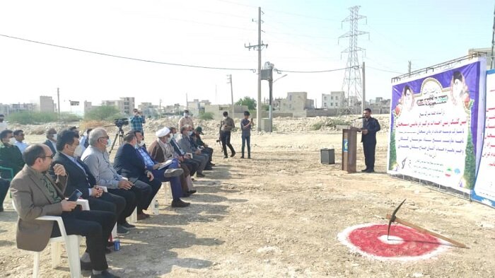 آئین کلنگ زنی احداث مرکز درمانی بسیجیان شهرستان کنگان-بوشهر