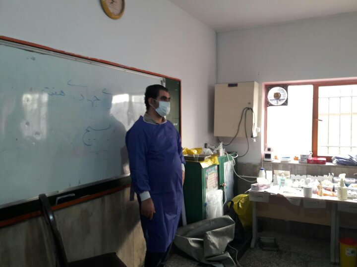 ارائه خدمات جهادی درمانگاه دندانپزشکی الزهراء(س) کرج در شهرستان ساوجبلاغ