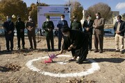 آئین کلنگ زنی مجتمع درمانگاهی در قیدار زنجان