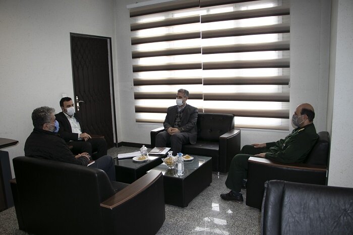 جلسه مدیرعامل موسسه خدمات درمانی بسیجیان با فرمانده سپاه استان البرز