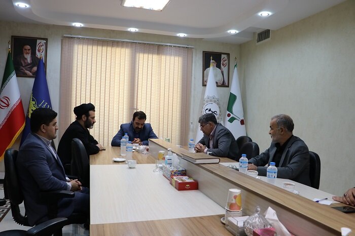 حضور نمایندگان مردم شریف استان کرمانشاه در مجلس شورای اسلامی در موسسه خدمات درمانی بسیجیان