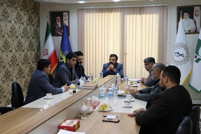 حضور نمایندگان مردم شریف استان کرمانشاه در مجلس شورای اسلامی در موسسه خدمات درمانی بسیجیان