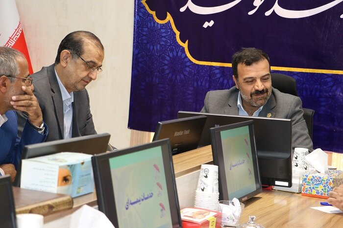 حضور نماینده مردم شریف لردگان در مجلس شورای اسلامی در مؤسسه خدمات درمانی بسیجیان